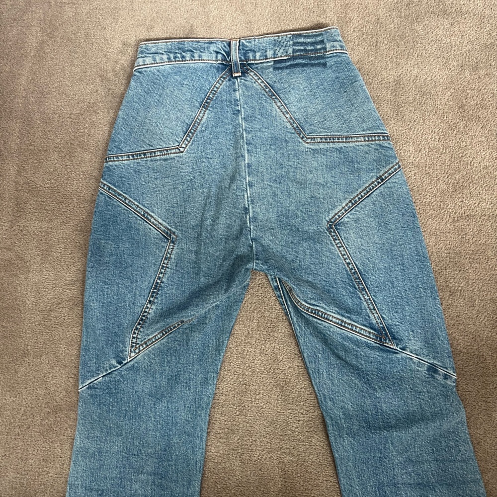 REVICE Blue Denim Jeans with Heart Detail